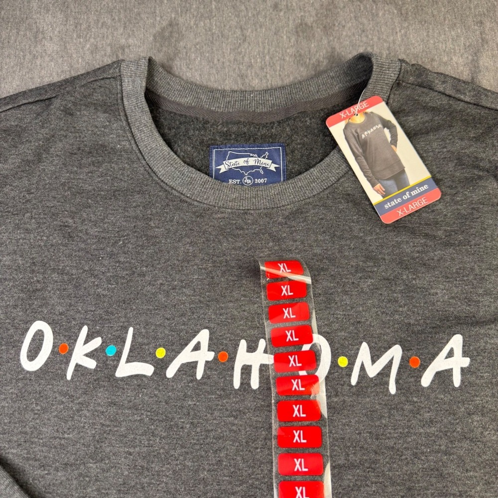 State of Mine Oklahoma Friends TV Show Graphic Sweatshirt Women's XL